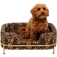 HUNDEBETT - Goldfarben/Schwarz, Design, Textil/Metall (63/25/44cm) - Kare-Design