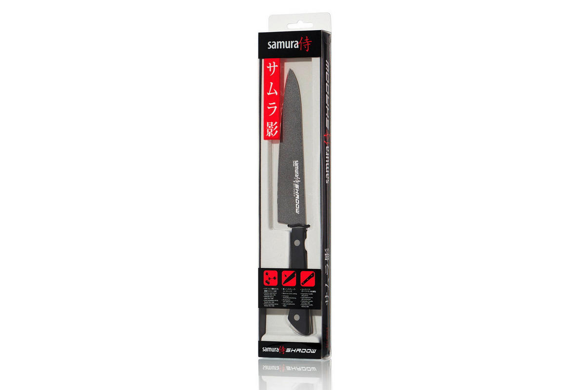 UNIVERZALNI NOŽ  SHADOW        26 cm    nerđajući čelik - crna, Osnovno, metal/plastika (26cm) - Samura