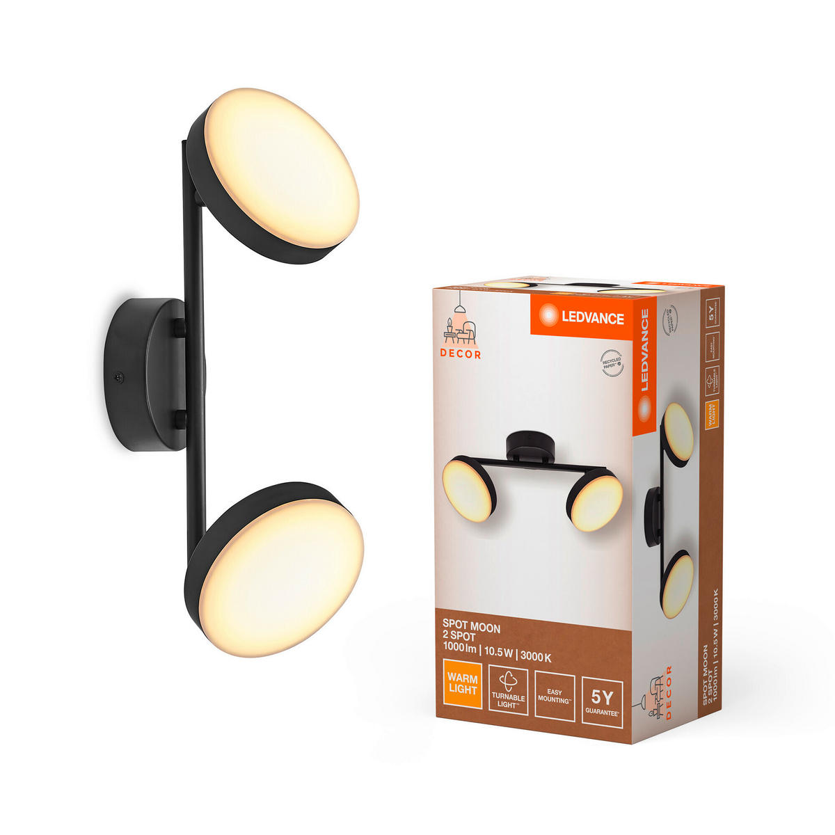 LED-DECKENSTRAHLER 35/12/11,9 cm   - KONVENTIONELL, Metall (35/12/11,9cm) - Ledvance