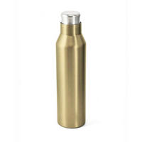 ISOLIERFLASCHE 0,5 L  - Edelstahlfarben/Goldfarben, Trend, Kunststoff/Metall (6,9/26cm) - Homeware Profession.