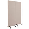 MELLANVÄGG  i metall, plast, textil  taupe  - taupe, Basics, metall/textil (60/177/35cm) - MID.YOU