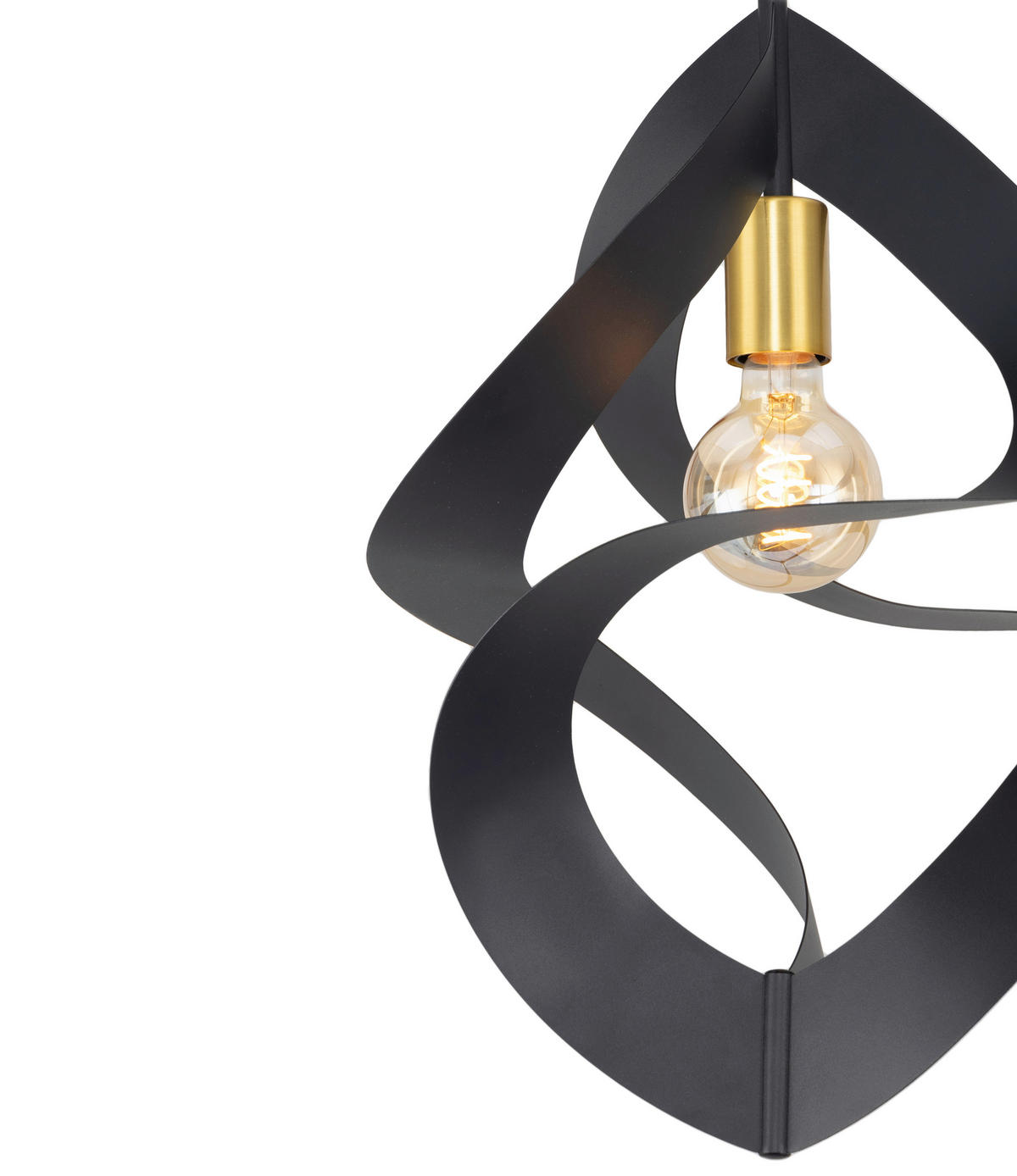 DECKENLEUCHTE 35/60 cm   - Goldfarben/Schwarz, Design, Metall (35/60cm) - Collet's Monde