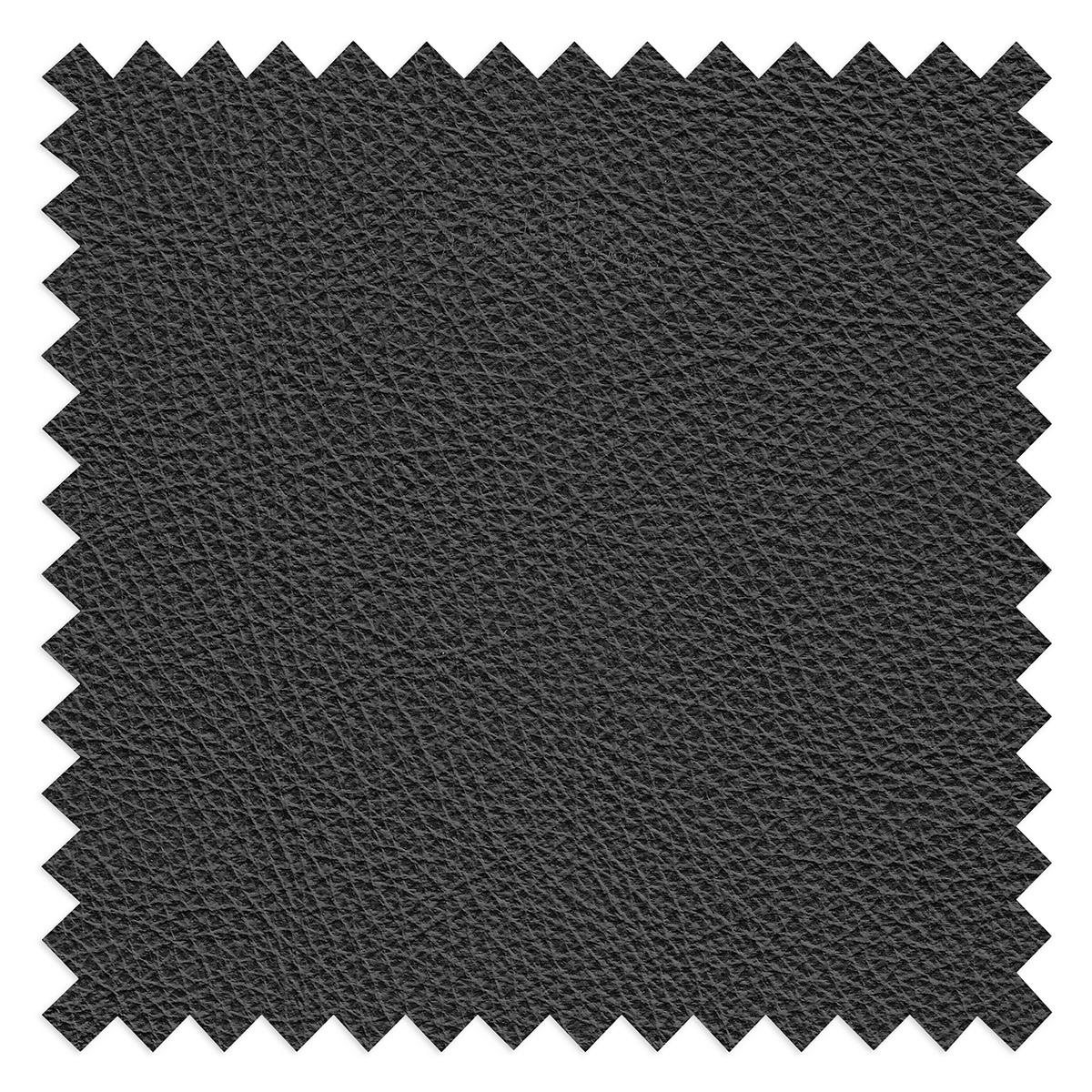ECKSOFA DALLAS in Echtleder Schwarz  228/283 cm  - Schwarz, Design, Leder/Metall (228/283cm) - Livetastic