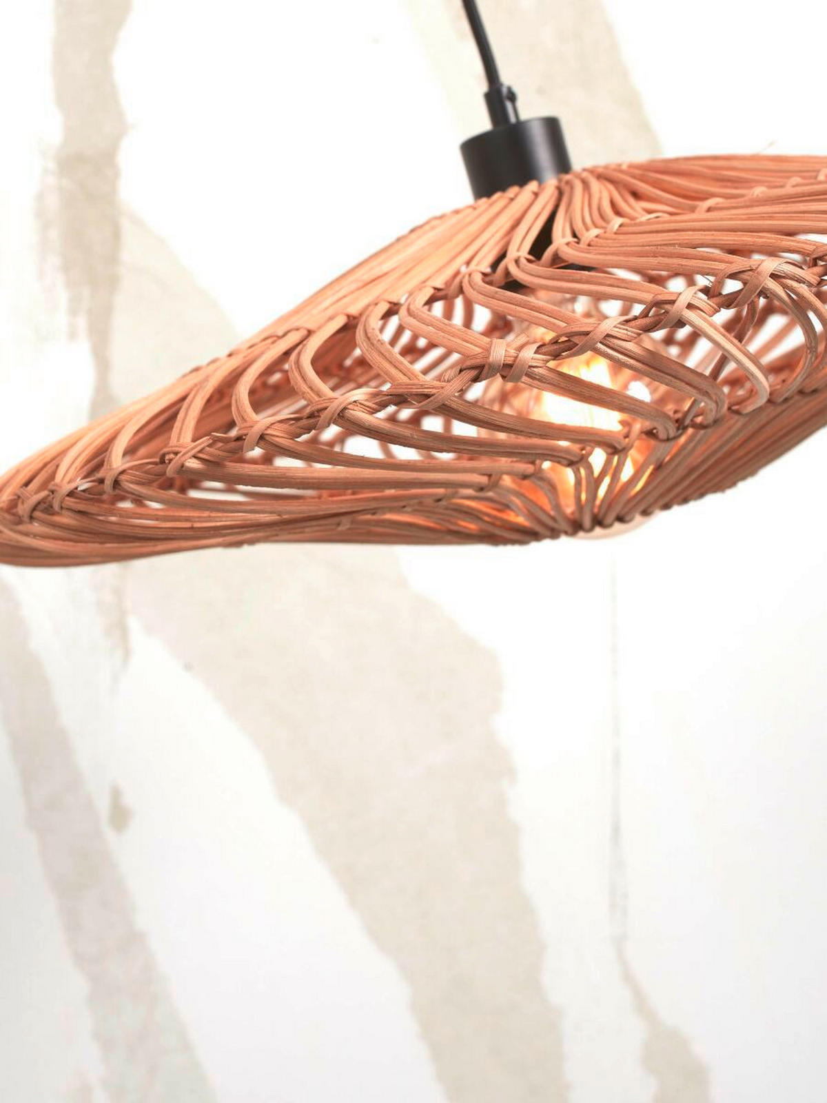 GOLVLAMPA GOOD&MOJO  63/40/150 cm    - naturfärgad, Trend, naturmaterial (63/40/150cm) - Good & Mojo