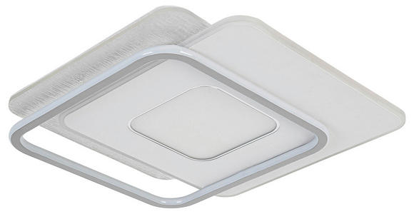 DECKENLEUCHTE    46,5/48,5/5 cm  - Chromfarben/Alufarben, Trend, Kunststoff/Metall (46,5/48,5/5cm) - Novel