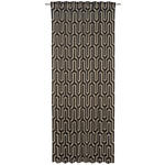 FERTIGVORHANG  blickdicht  140/245 cm   - Goldfarben/Schwarz, Design, Textil (140/245cm) - Dieter Knoll