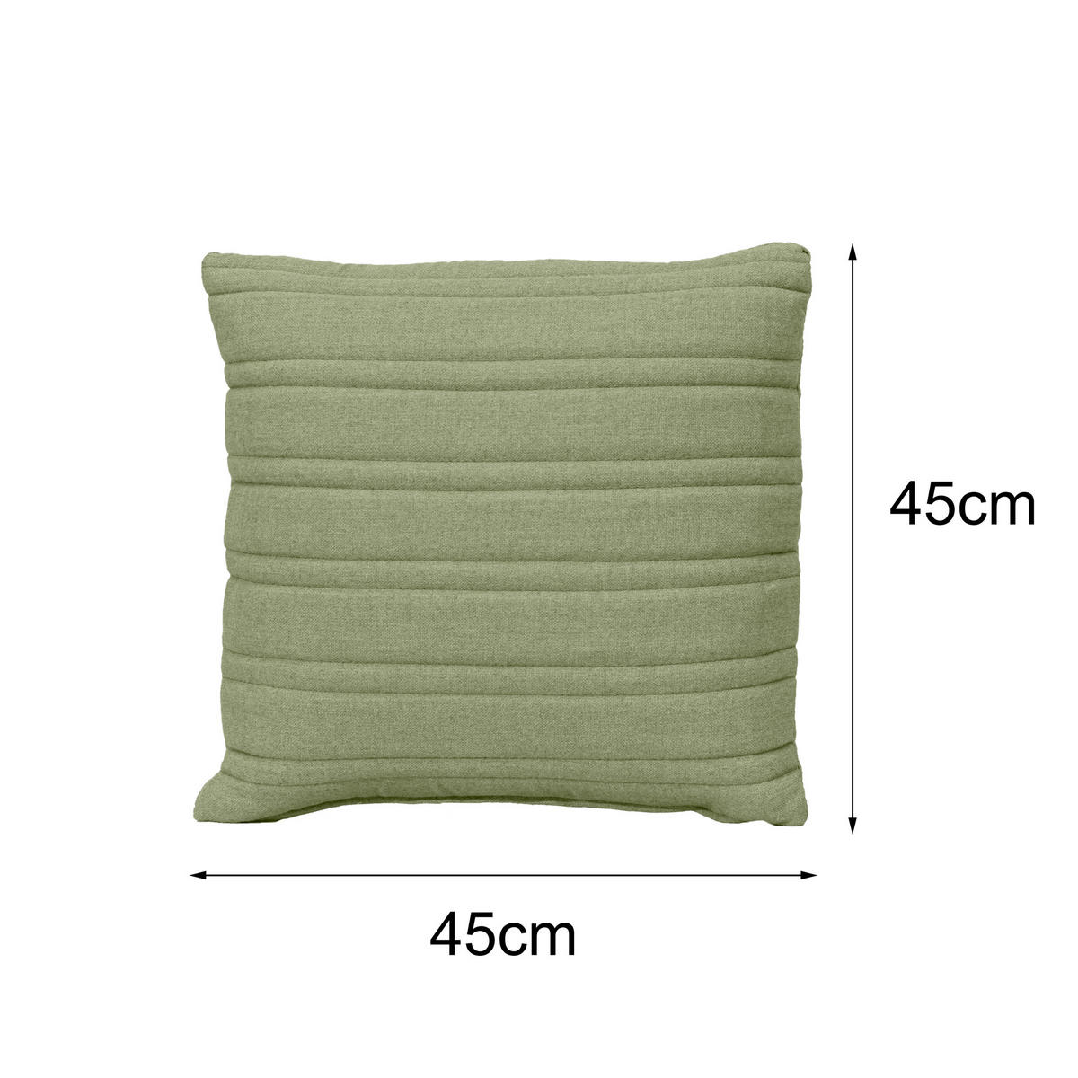 OUTDOOR-KISSEN  - Grün, MODERN, Textil (45/45cm) - Gardenson
