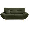3-SITZER-SOFA in Bouclé Waldgrün  - Waldgrün/Wildeiche, KONVENTIONELL, Holz/Textil (205/81/90cm) - MID.YOU