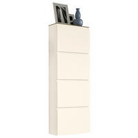 SCHUHKIPPER Gardasee  in 60/162/22 cm  - Sandfarben/Eichefarben, Design, Holzwerkstoff (60/162/22cm) - Moderano