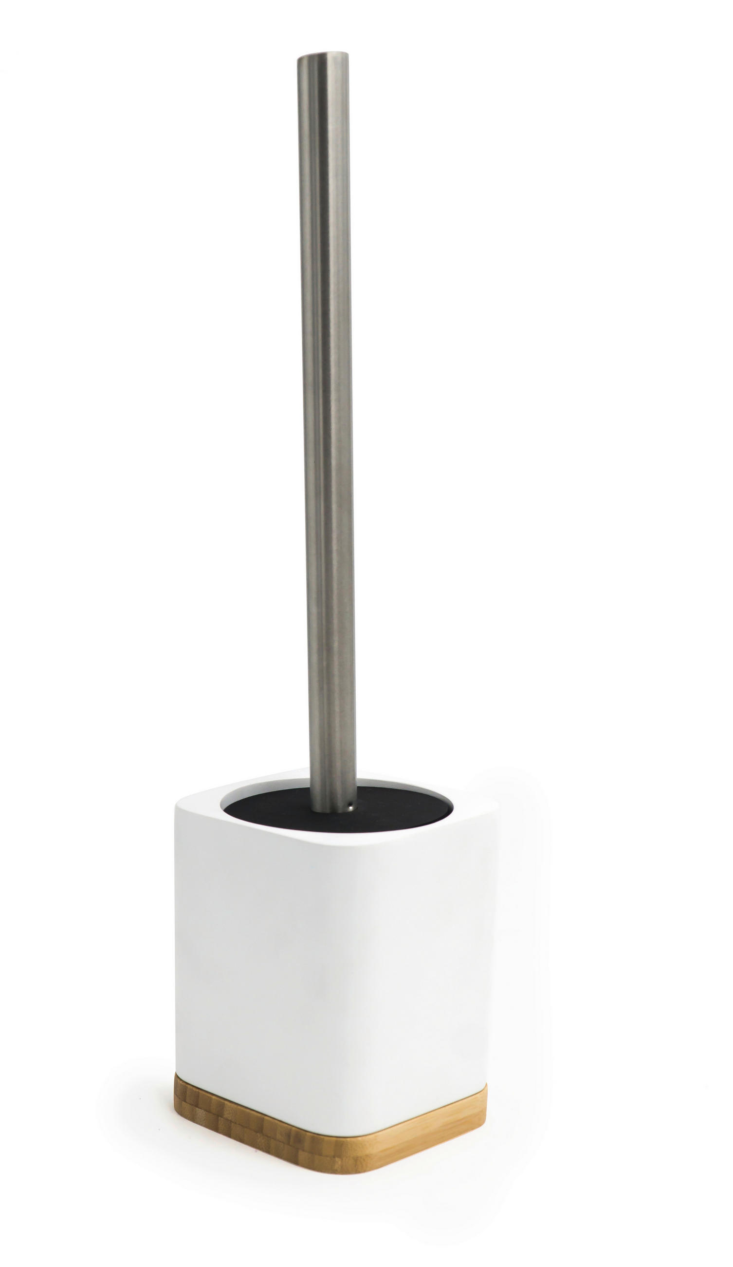 WC-BÜRSTE - Chromfarben/Naturfarben, Basics, Holz/Kunststoff (9/38/9cm) - Sadena
