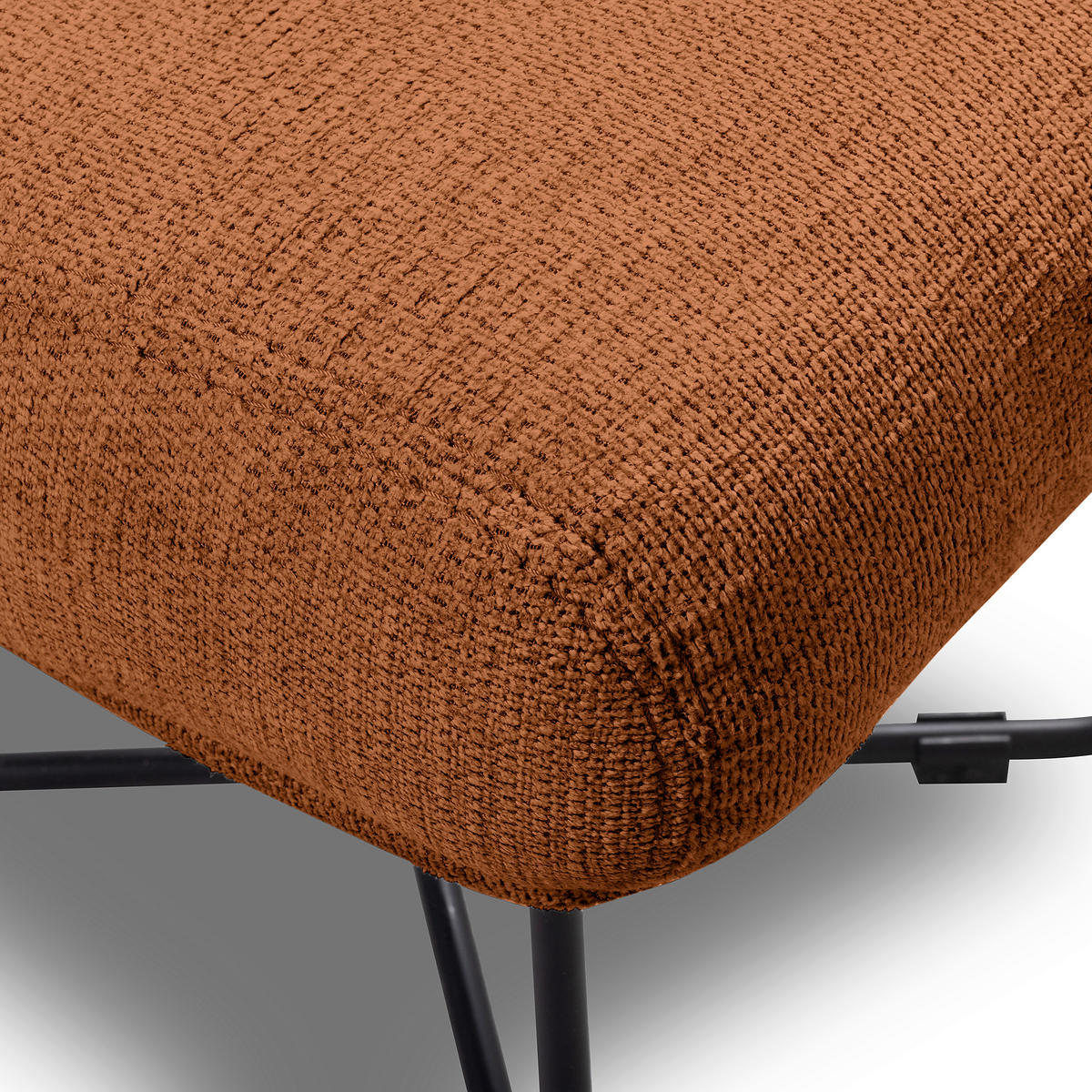 SESSELSET Chenille Rot  - Weiss/Rot, Design, Textil/Metall (67/87/74cm) - Livetastic