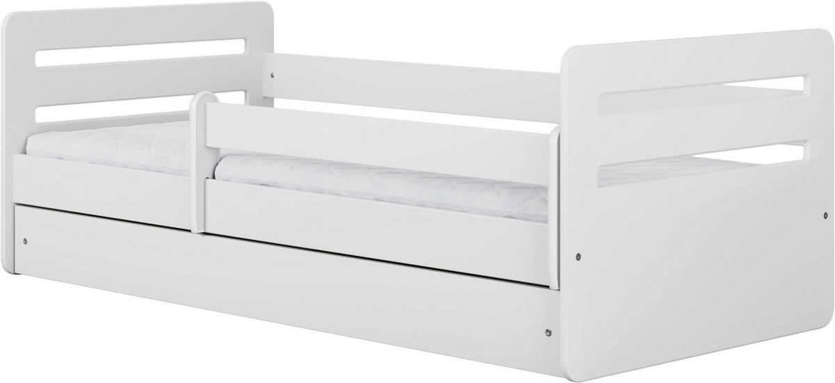 KINDER-/JUNIORBETT 80/180 cm  in Weiß  - Birkefarben/Weiß, MODERN, Holz/Holzwerkstoff (80/180cm) - MID.YOU