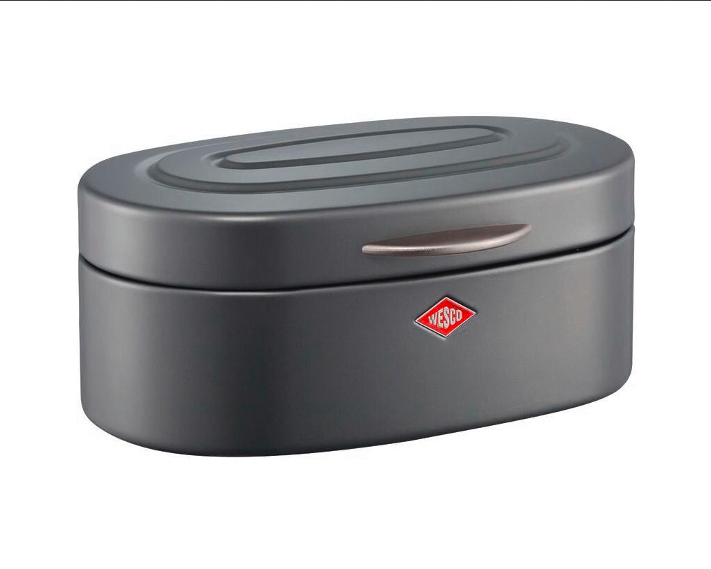 BROTKASTEN - Graphitfarben, KONVENTIONELL, Metall (32/19/14cm) - Wesco