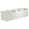 LOWBOARD  in 160/43/45 cm  - Alufarben/Weiß, Design, Glas/Holzwerkstoff (160/43/45cm) - Moderano
