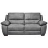 2,5-SITZER in Webstoff Grau  - Wengefarben/Weiss, Konventionell, Holz/Textil (210/96/99cm) - Livetastic
