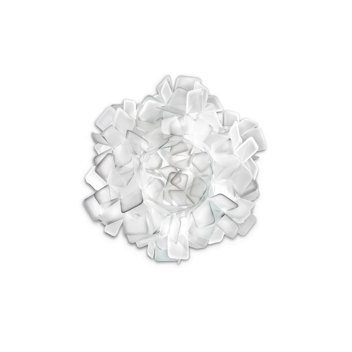 DECKENLEUCHTE CLIZIA 53/20 cm   - Weiß, Design, Kunststoff (53/20cm) - Slamp