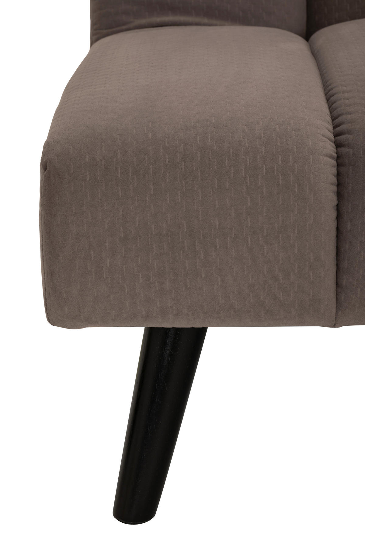 JUGEND- UND KINDERSOFA Flanell Braun  - Schwarz/Braun, MODERN, Holz/Textil (180/81/93cm) - P & B