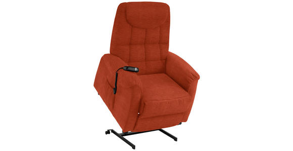 FERNSEHSESSEL in Mikrofaser Orange - Schwarz/Orange, KONVENTIONELL, Kunststoff/Textil (83/113/92cm) - Xora