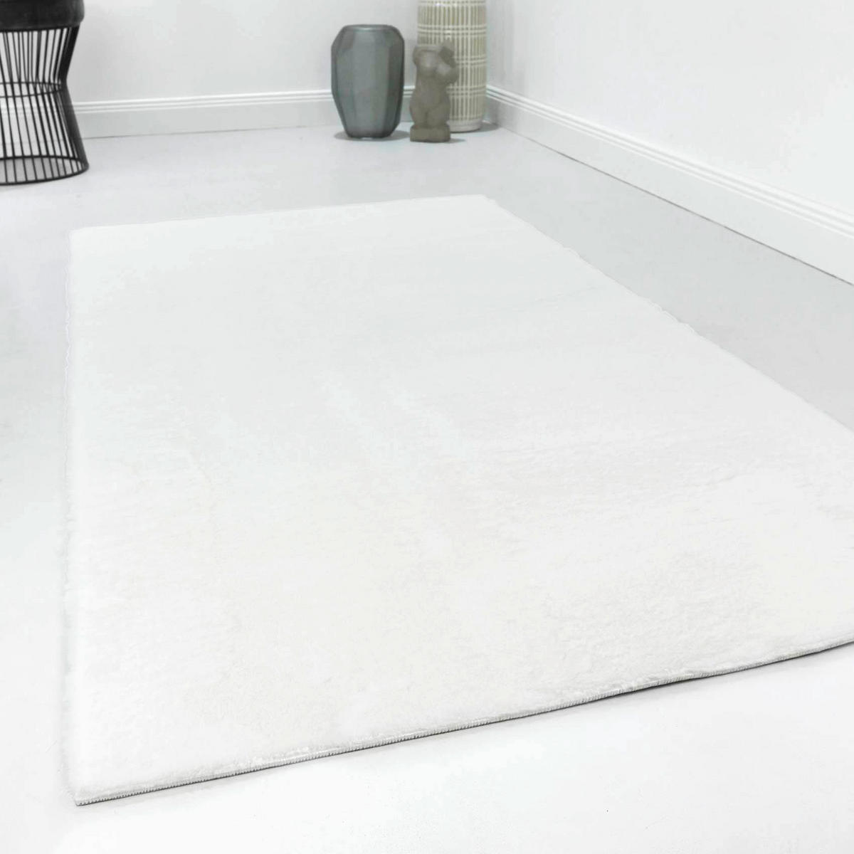 WEBTEPPICH  Wohnzimmer 200/290 cm Villa Rosso Weiß rechteckig  - Weiß, Basics, Textil (200/290cm)