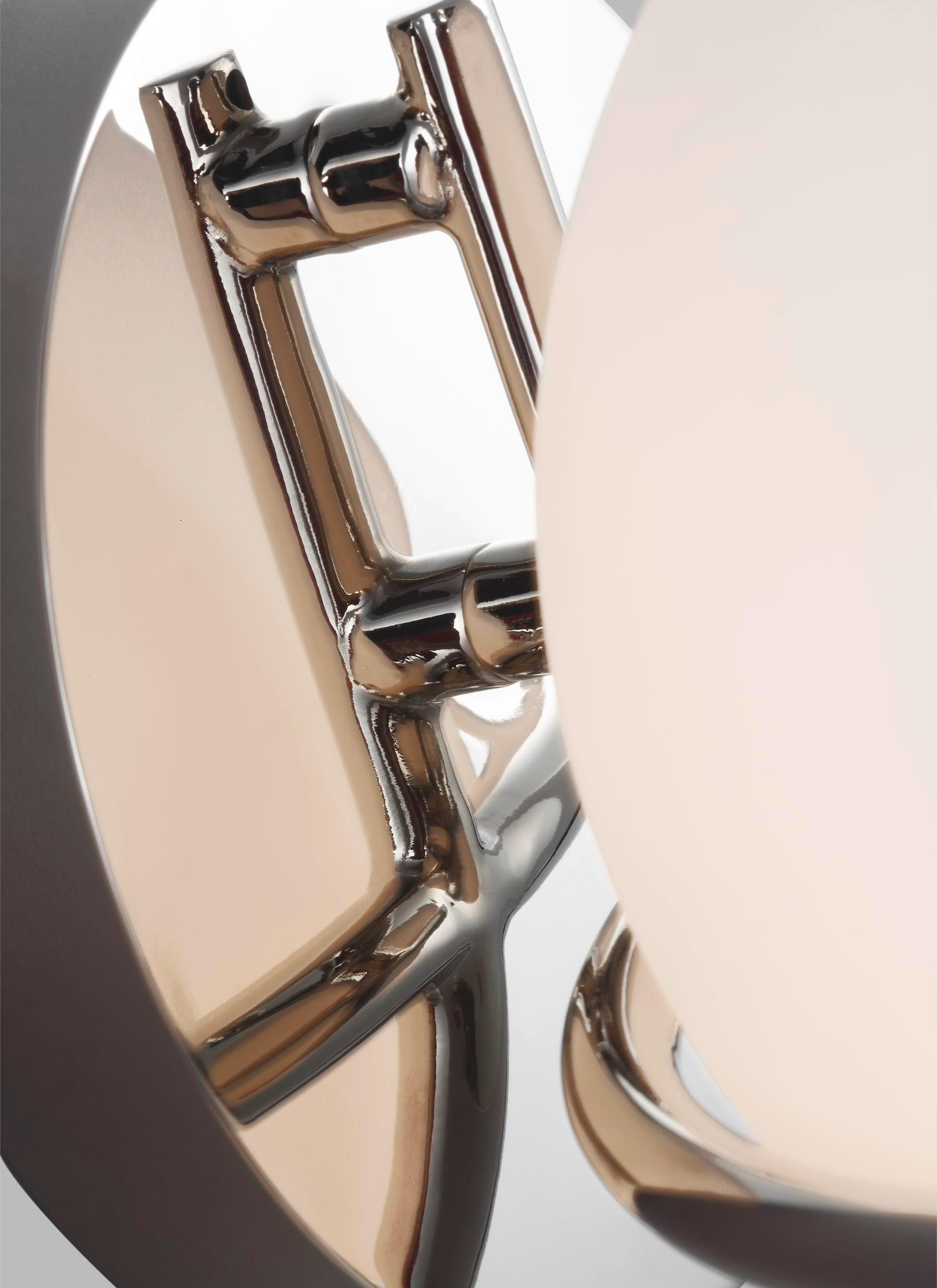 WANDLEUCHTE Elstead Fe-Apollo 1 18,1/17,1/21 cm   - Nickelfarben, Basics, Glas/Metall (18,1/17,1/21cm) - Elstead Lighting