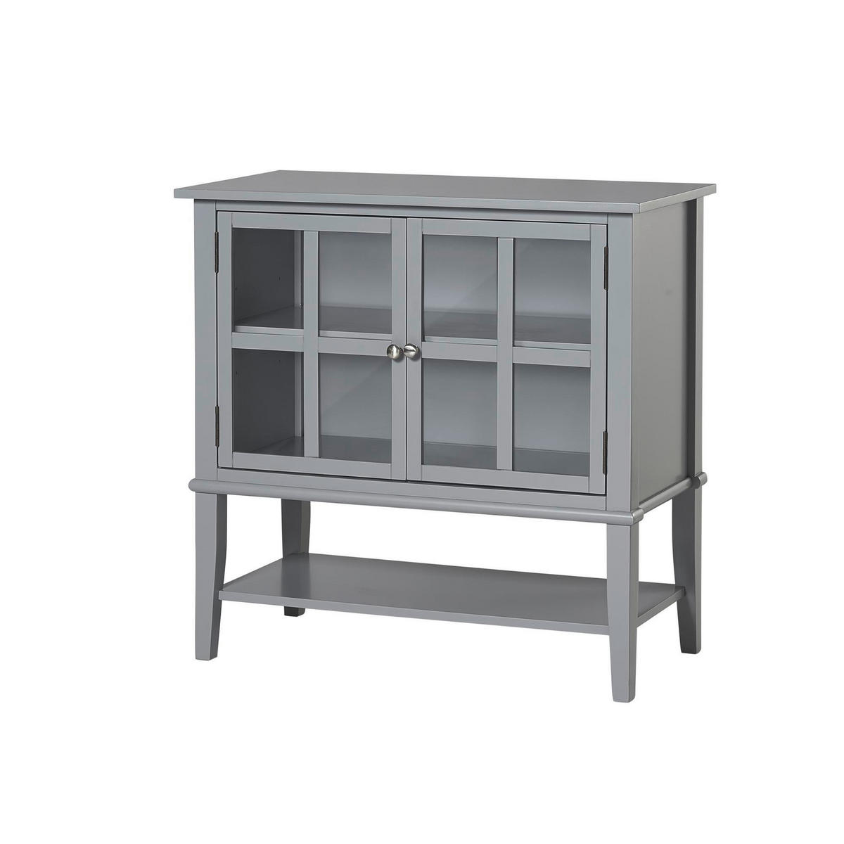 KOMMODE  in 79/77/39 cm  - Grau, Design, Glas/Holz (79/77/39cm) - MID.YOU