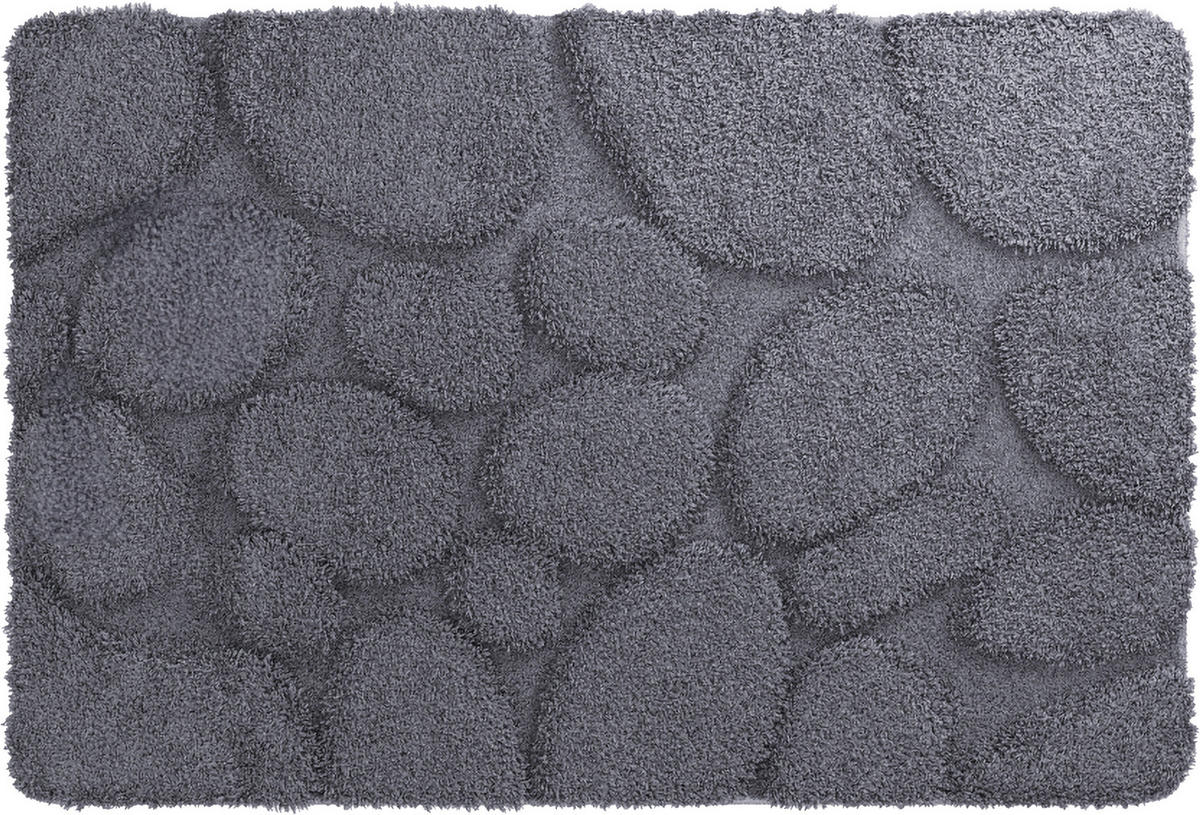 BADEMATTE Schwarz 60/90 cm  - Schwarz, Basics, Kunststoff (60/90cm) - Grund