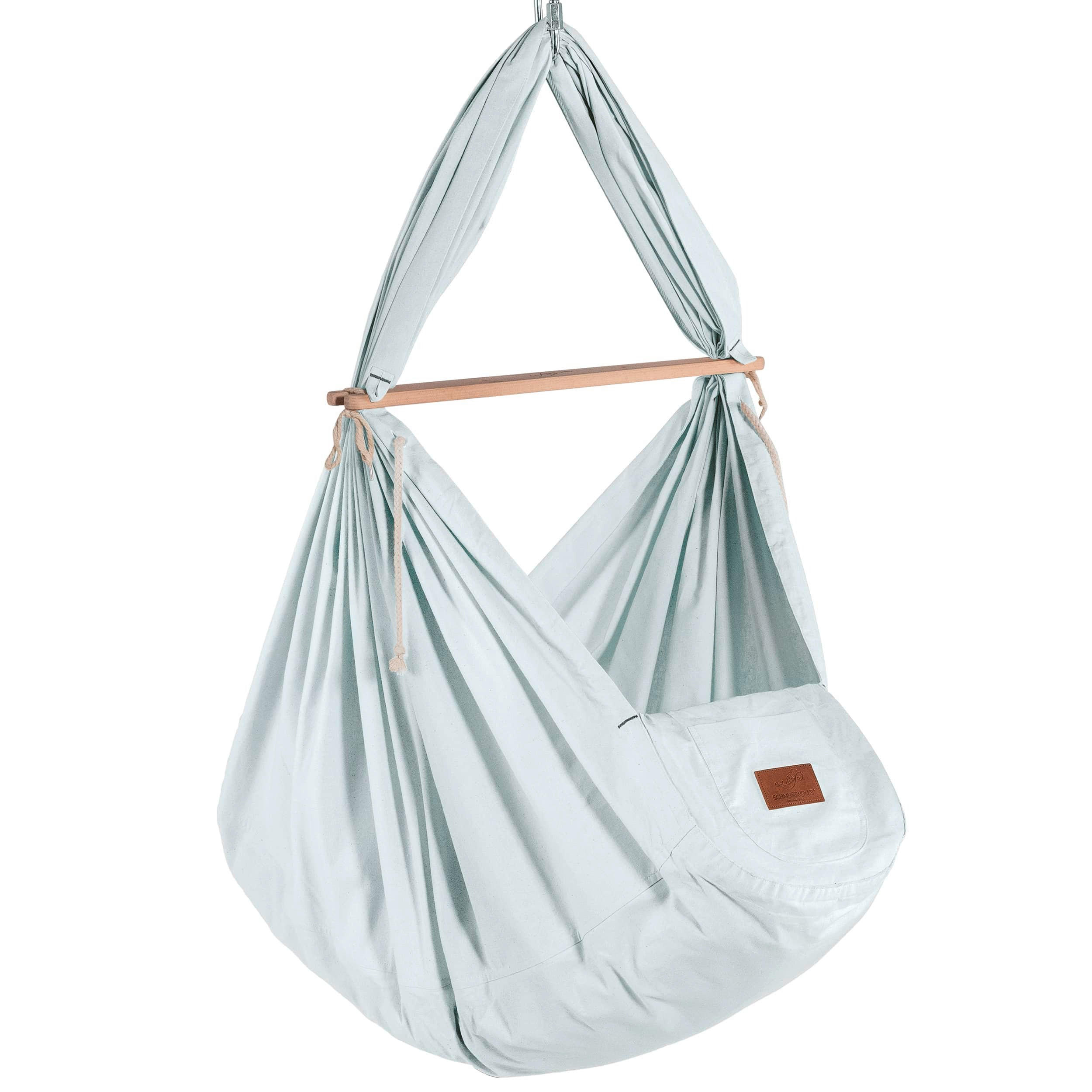 FEDERWIEGE BIO AIRGREY  Hellgrau  - Hellgrau, Basics, Textil (137/30/147cm) - SCHMUSEWOLKE