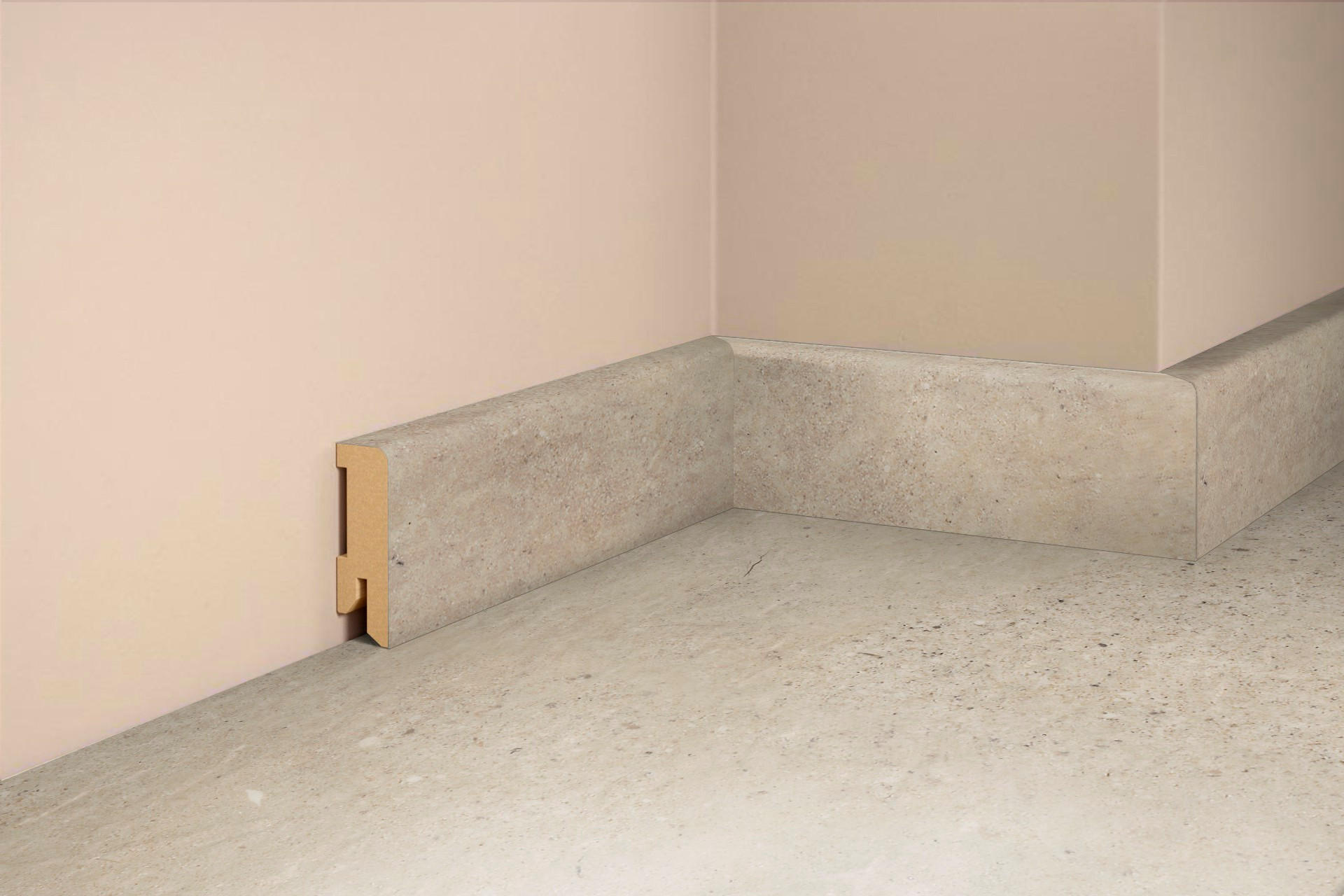 SOCKELLEISTE, Stein Sand  - Basics, Holz (240/5/1,6cm) - Tilo