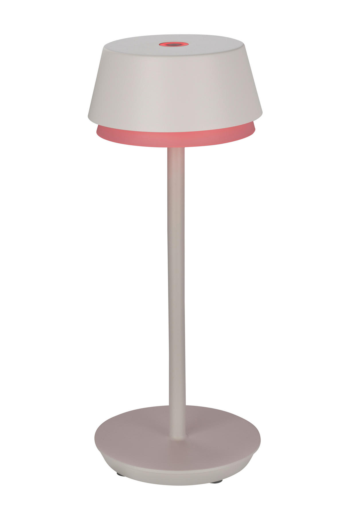 STOLNÍ LED LAMPA, dotykový stmívač, 12/30 cm  - bílá, Basics, kov/plast (12/30cm) - Dieter Knoll