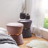 HOCKER Samt Dunkelgrau - Dunkelgrau, Trend, Textil/Metall (37/40cm) HOCKER Samt Dunkelgrau - Dunkelgrau, Trend, Textil/Metall (37/40cm)