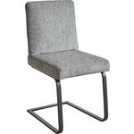 SCHWINGSTUHL  in Stahl Chenille  - Schwarz/Grau, Design, Textil/Metall (46/92/60cm) - Dieter Knoll