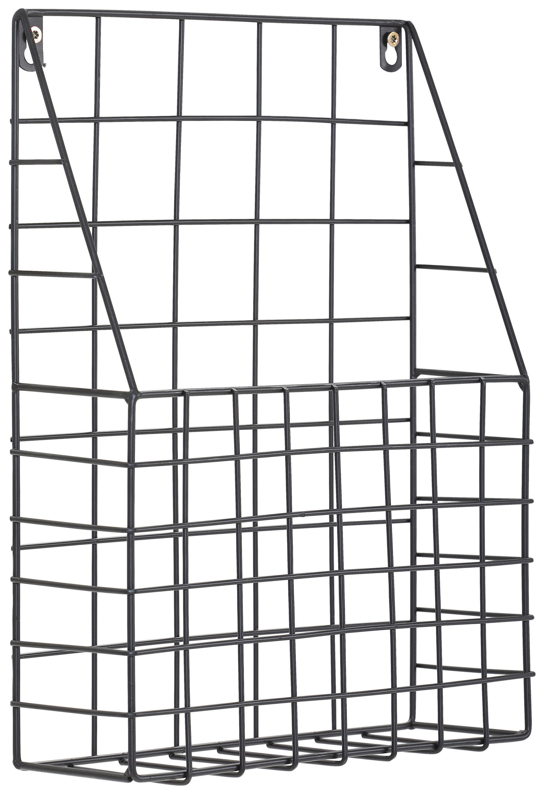 WANDREGAL Schwarz  - Schwarz, Trend, Metall (27/35,5/8,5cm) - Xora