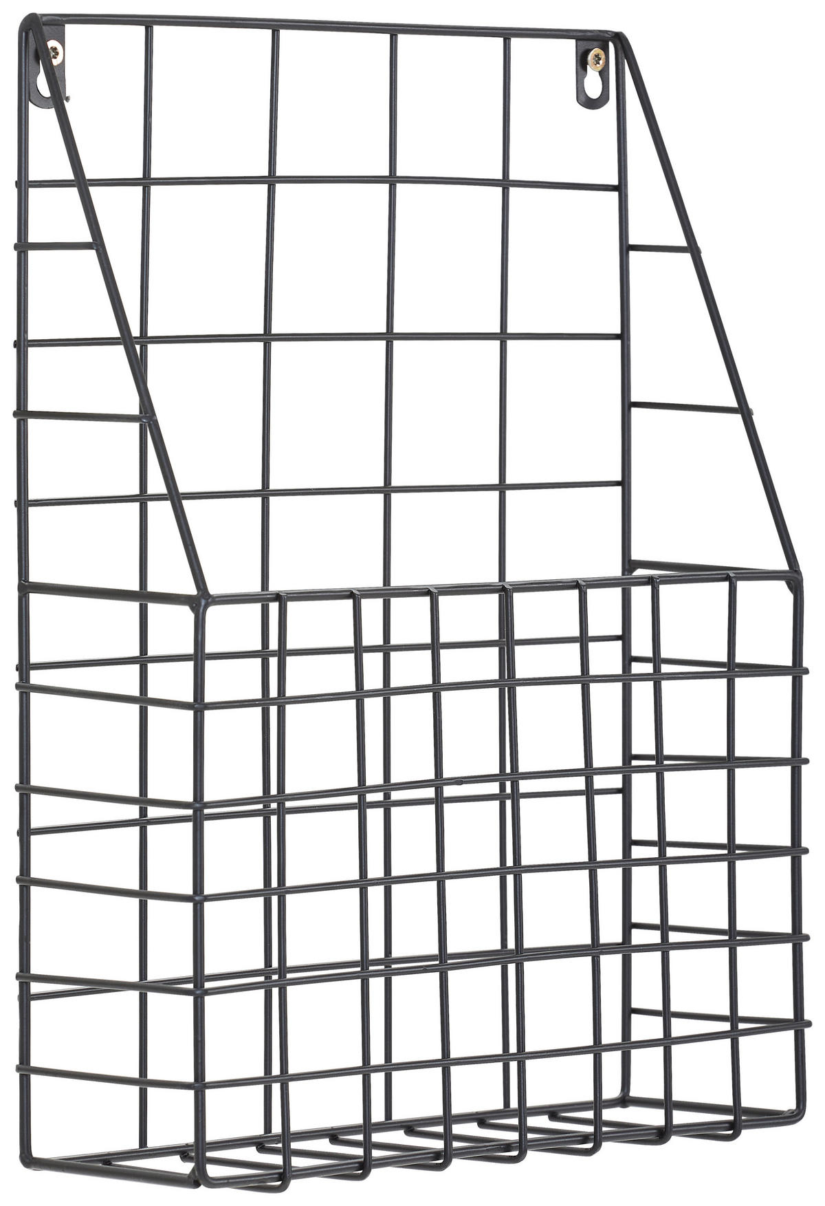 WANDREGAL Schwarz  - Schwarz, Trend, Metall (27/35,5/8,5cm) - Xora