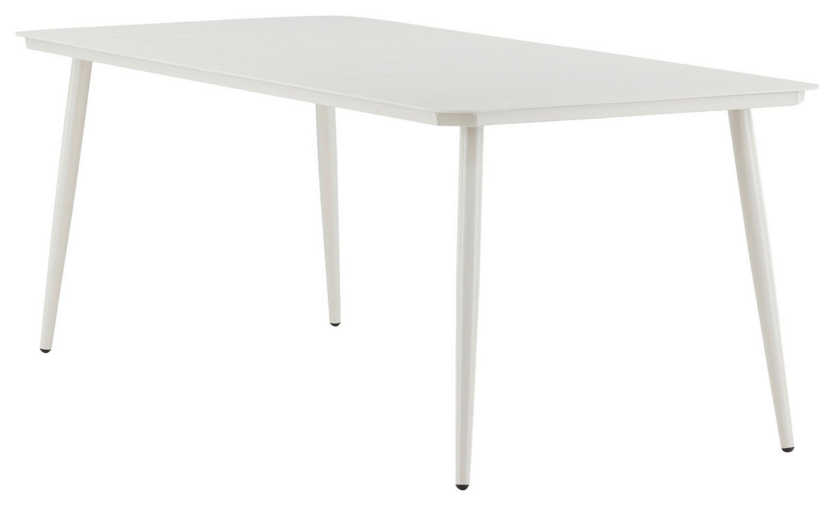 UTEBORD metall rektangulär  - beige, Klassisk, metall (200/90/75cm) - Gardenson