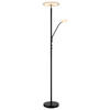 LED SVJETILJKA PODNA STANFORD  - prozirno/crna, Design, metal/plastika (30/180cm) - Globo