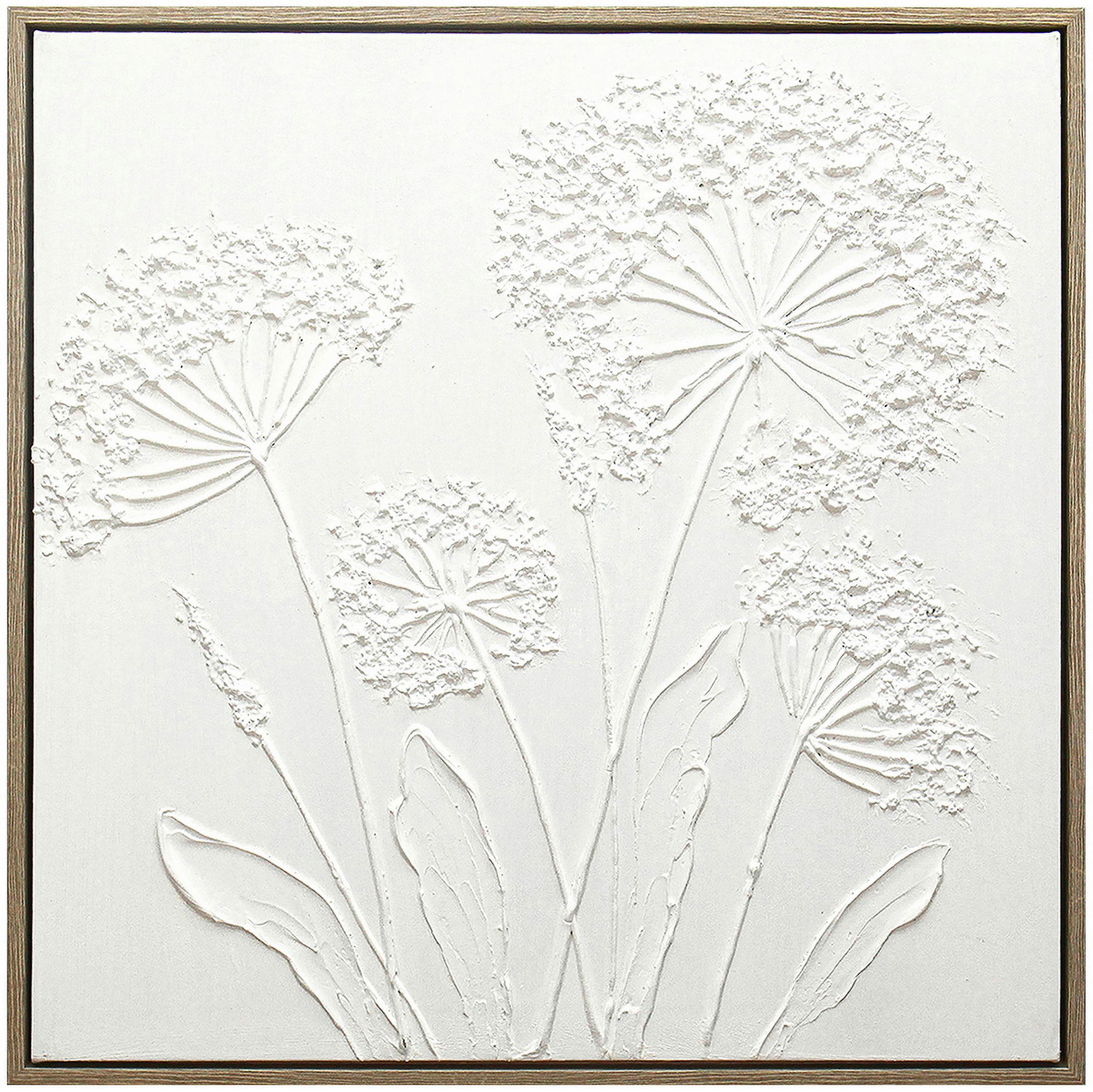 ULJENA SLIKA  85/85 cm       - bijela/prirodne boje, Lifestyle, drvni materijal/tekstil (85/85cm) - Monee
