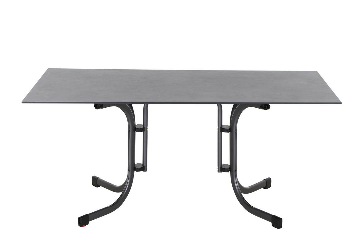 GARTENKLAPPTISCH 160/90/71 cm  - Anthrazit, KONVENTIONELL, Holzwerkstoff/Kunststoff (160/90/71cm) - Siena Garden