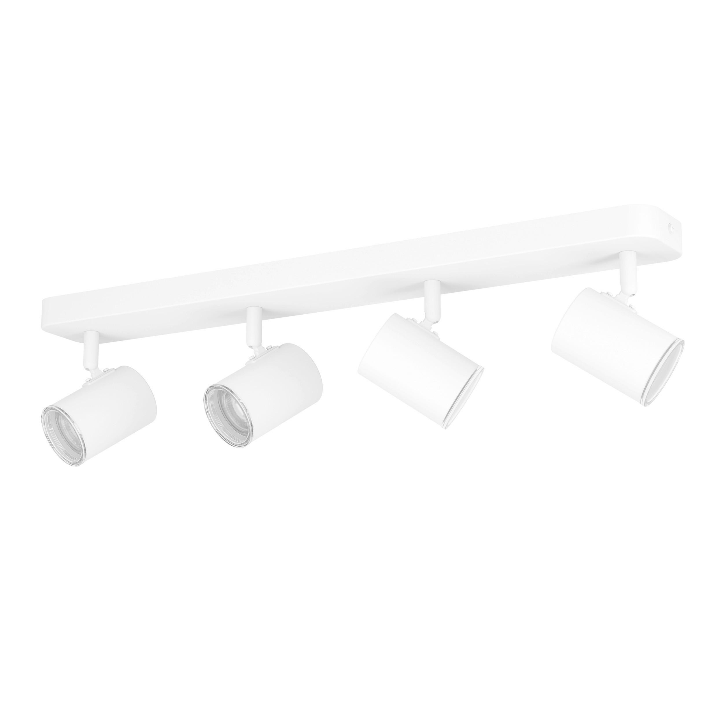 BADEZIMMER-DECKENLEUCHTE 58/12.5/9.9 cm  - Weiß, Design, Metall (58/12.5/9.9cm) - Celina