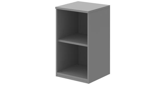 AKTENREGAL Grau - Grau, KONVENTIONELL, Holzwerkstoff (40/76,5/43cm) - Moderano