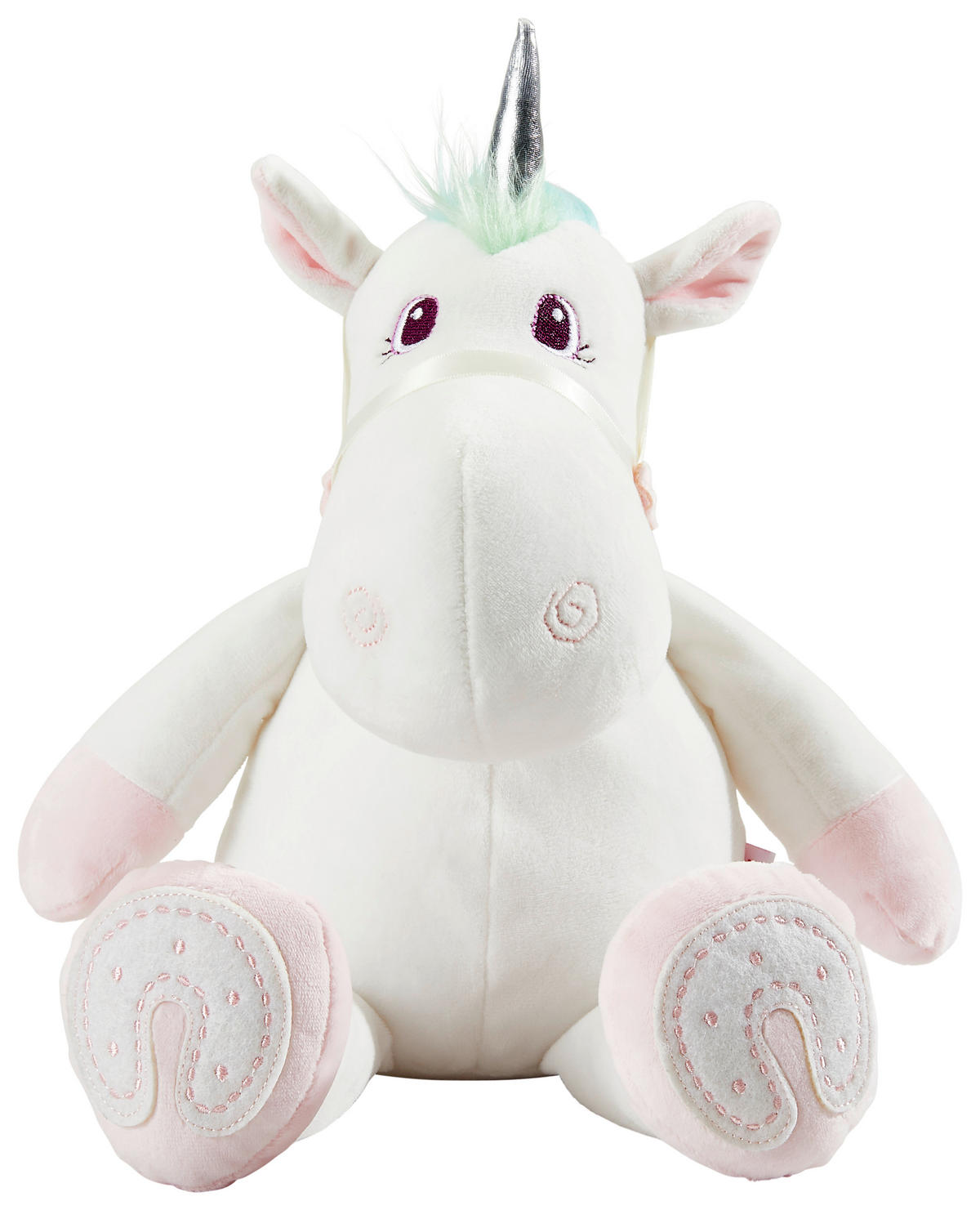 KUSCHELTIER Unicorn Rainbow 25 cm  - Rosa/Weiß, Basics, Textil (25cm) - My Baby Lou