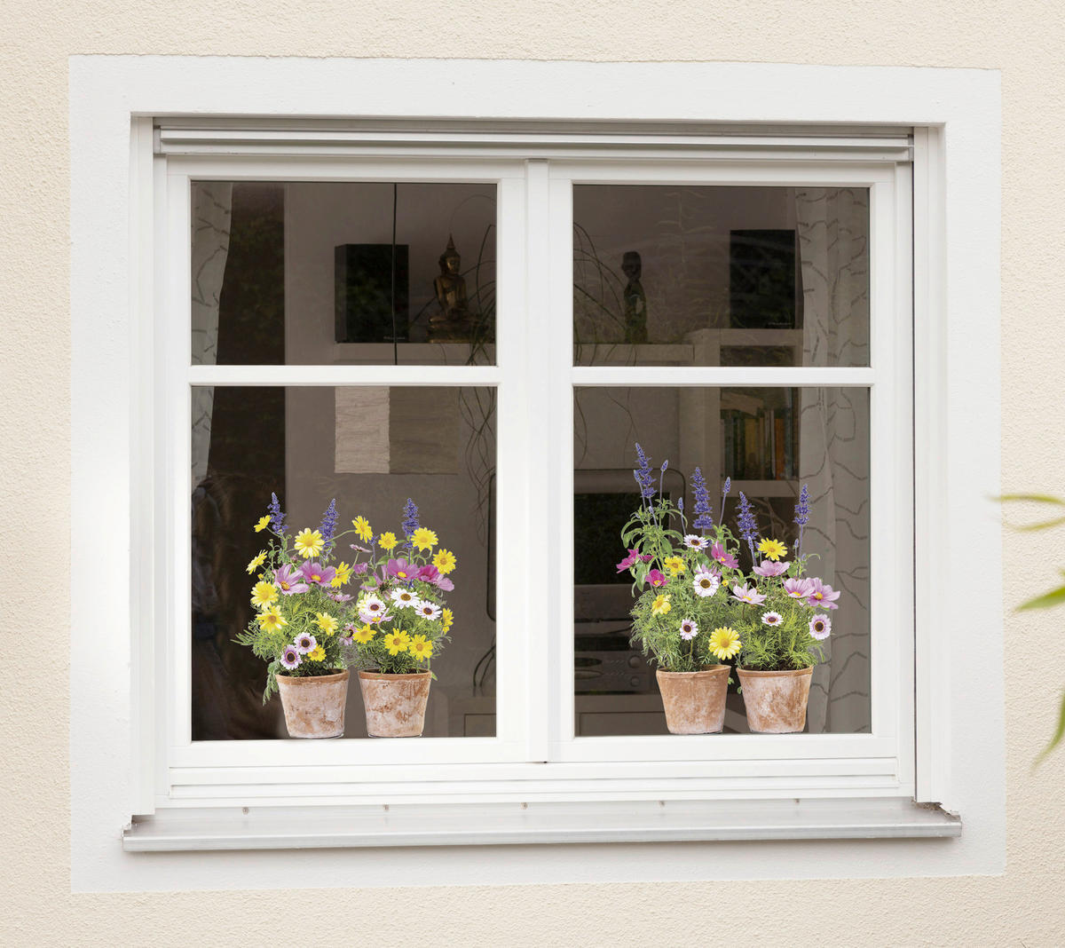 FENSTERBILD 31/31 cm    Springtime  - Multicolor, Natur, Kunststoff (31/31cm) - Komar