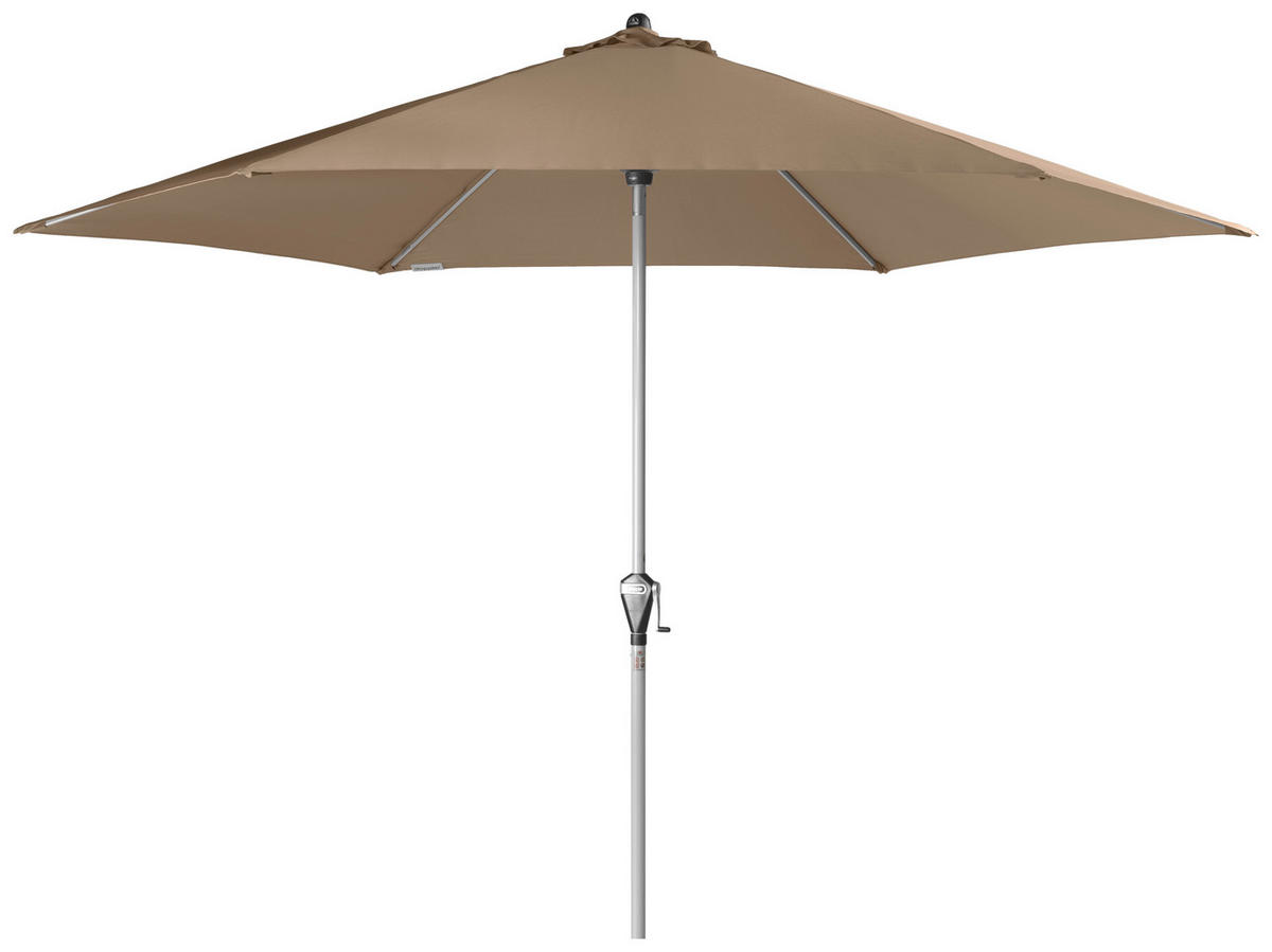 SONNENSCHIRM 320 cm Greige  - Greige/Silberfarben, Basics, Textil/Metall (320cm) - Doppler