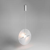 STROPNÍ ZÁVĚSNÉ SVÍTIDLO, 45/12 cm  - bílá, Trend, kov/textil (45/12cm) - MAYTONI