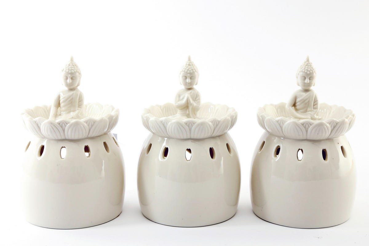 CĂȚUIE PENTRU FUMIGAȚII   - alb, Basics, ceramică (9,7/13,0/9,7cm)