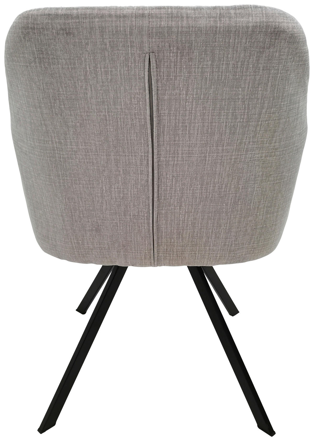 SADA ŽIDLÍ S PODRUČKAMI 2 kusy - černá/světle šedá, Moderní, kov/textil (57/85/62cm) - MID.YOU