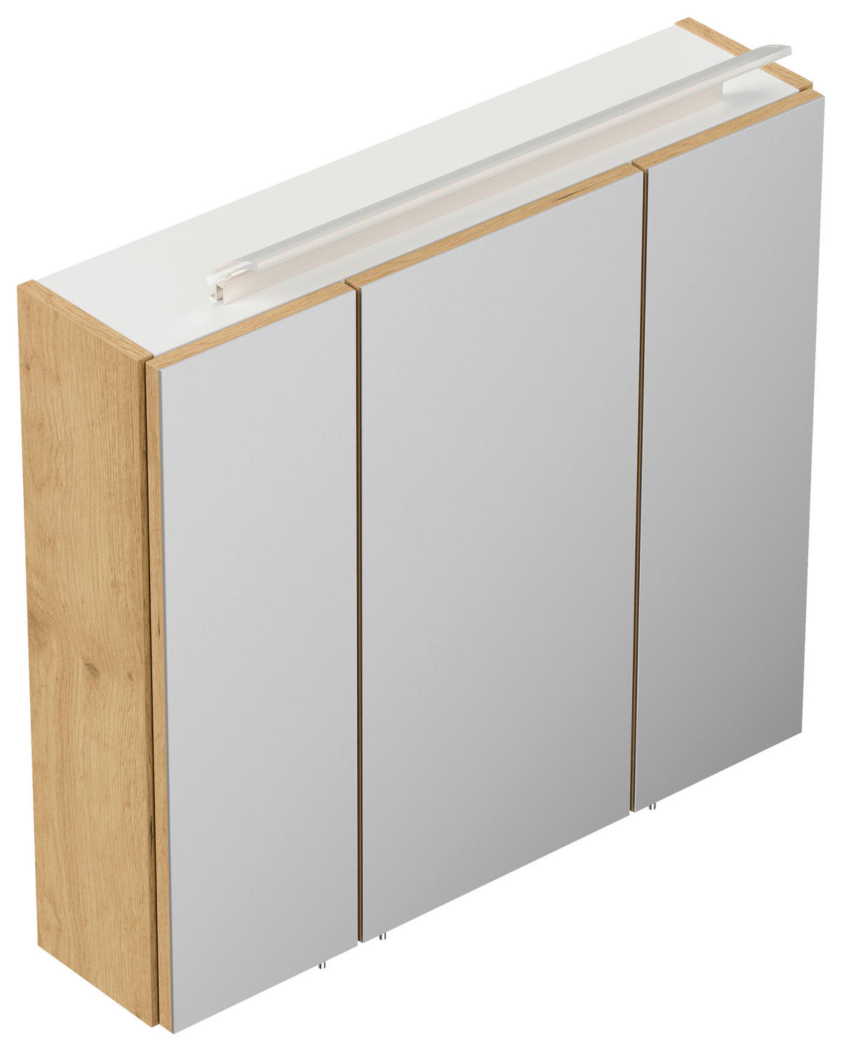 SPIEGELSCHRANK 70/62/17 cm  - Eichefarben, MODERN, Glas/Holzwerkstoff (70/62/17cm) - MID.YOU