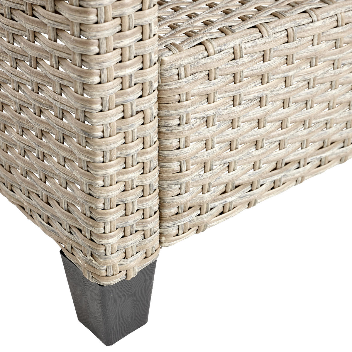 LOUNGEGARNITUR Stahl  - Beige/Grau, MODERN, Kunststoff/Textil (124/76/67cm) - Ambia Garden