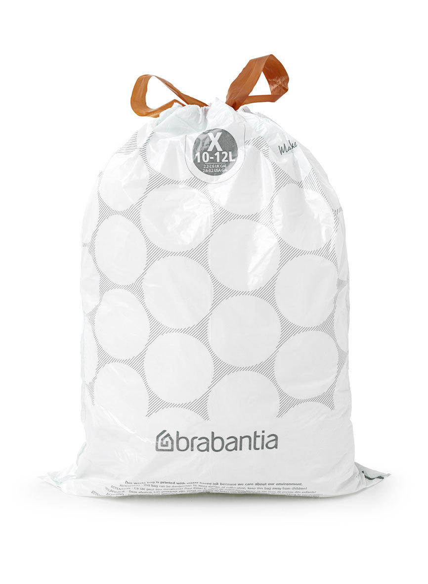 PYTEL NA ODPADKY  12 l - bílá, Design, plast (10-12cm) - Brabantia