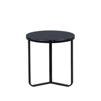 COUCHTISCH 50/50/50 cm rund Schwarz  - Schwarz, Design, Glas/Metall (50/50/50cm) - Xora