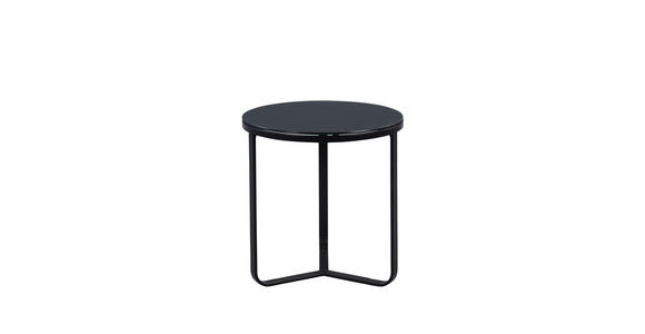 COUCHTISCH in Metall 50/50/50 cm - Schwarz, Design, Glas/Metall (50/50/50cm) - Xora